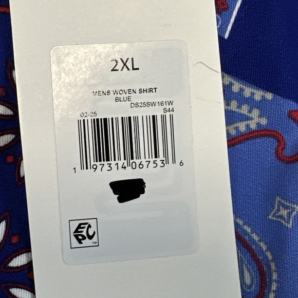 NWT Men 2XL Dogg Supply By Snoop Dog Blue Bandana Button Down Short Sleeve Mens - Picture 5 of 10